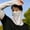 Gray, variant on QSAWXQZ Unisex Sun Protection Face Cover Ear Loop Breathable Lightweight Neck Gaiter Free Size