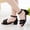 Black, variant on Dpytoraw Girls Sandals Ankle Strap Low Heel Dress Wedding Party Shoes for Little Kid/Big Kid Size 11