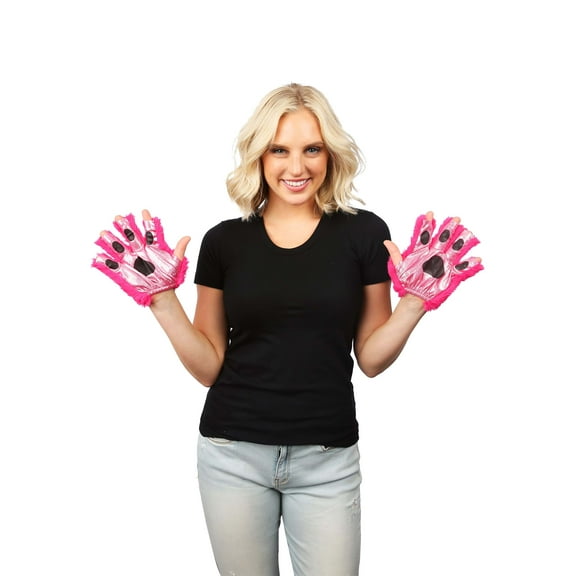Magenta Anime Cat Fingerless Paws
