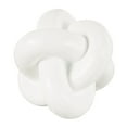 thumbnail image 5 of 4", 4", 3"W White Resin Knot Inspired Geometric Sculpture, by CosmoLiving by Cosmopolitan (3 Count), 5 of 9