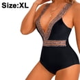thumbnail image 2 of Traje de baño de una pieza con escote en V profundo y aberturas sexys para mujer, 2 of 5