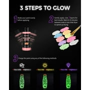 Fantastory Glow in The Dark Paint - 10 Extra Bright Colors 60 ml / 2 oz Glow in Dark Acrylic Paint