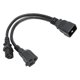 thumbnail image 5 of Cables de alimentación IEC320 C20 enchufe de EE UU 125-250V macho a hembra 1 en 2 salidas IEC320 C20 a IEC320 C13 5 15R Cable de alimentación para escáner para PC para, 5 of 8