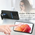 thumbnail image 4 of Allytech Card Holder Back Cover Case for Samsung Galaxy S20 FE 5G/ S20 Lite, PU Leather TPU Hybrid Kickstand Anti-Scratch Shockproof Slim Vintage Phone Case for Galaxy S20 FE/S20 Lite, Black, 4 of 8