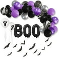 thumbnail image 5 of BOOHalloween Horrortheme Balloon Set Sceneskull Batspiderweb Balloonparty Decoration, 5 of 5