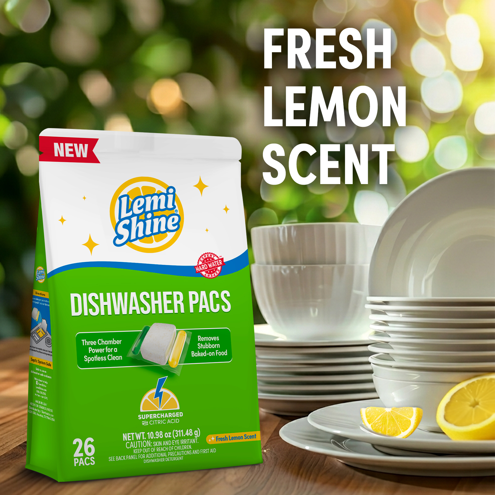 Lemi Shine Dishwasher Detergent Pods, 26 Count photo 6
