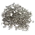 thumbnail image 1 of YaHoGa 300 pcs #5 Silver Metal Zipper Bottom Stops Top Stops for Zipper Repair (Silver), 1 of 4