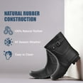 thumbnail image 4 of NORTY Womens Ankle-High Rain Boots 9 inch Female Snow Boots, 4 of 8