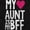 Black, variant on Cute BFF Niece Aunt Best Auntie Ever Youth T Shirt Tee Girls Infant Toddler Brisco Brands 6M