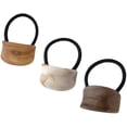 thumbnail image 1 of Juego de 3 coleteros elásticos de acrílico ovalados para mujeres y niñas, 1 of 6