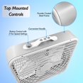 thumbnail image 3 of Ventilador de caja Comfort Zone CZ200A, 20 pulgadas, 3 velocidades, flujo de aire de 4,6 m/s, 3 of 9