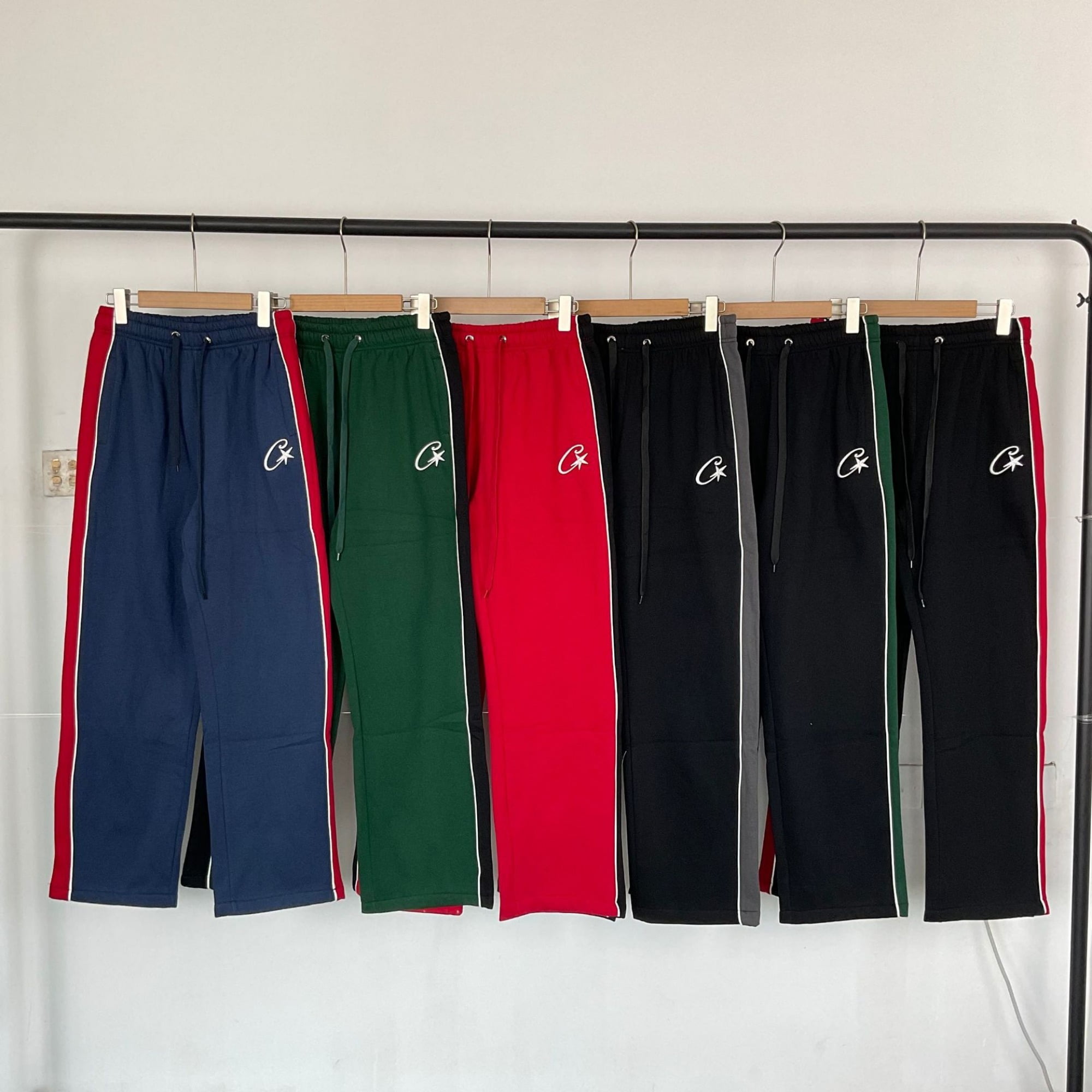 Corteiz Olympic Shuku Nigeria Pant Green/White Men's - FW24 - US