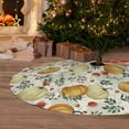 thumbnail image 6 of Sikiie Autumn Pumpkins Leaves 30-48 inches {designName} Print Christmas Tree Skirt Snowman Xmas Tree Skirt with Edge Christmas Decorations for Holiday Party36", 6 of 7