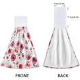 thumbnail image 4 of SKYSONIC 2 PCS 2 PCS Microfiber Hand Towels, Red Poppy with Green Leaves Soft Absorbent Kitchen Hand Towels with Loop, Quick Dry Microfiber Cleaning Cloths Bath Hand Towels, 12"x17", 4 of 6