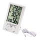 thumbnail image 4 of Higrómetro digital Uxcell termómetro interior monitor de humedad con reloj, 4 of 5
