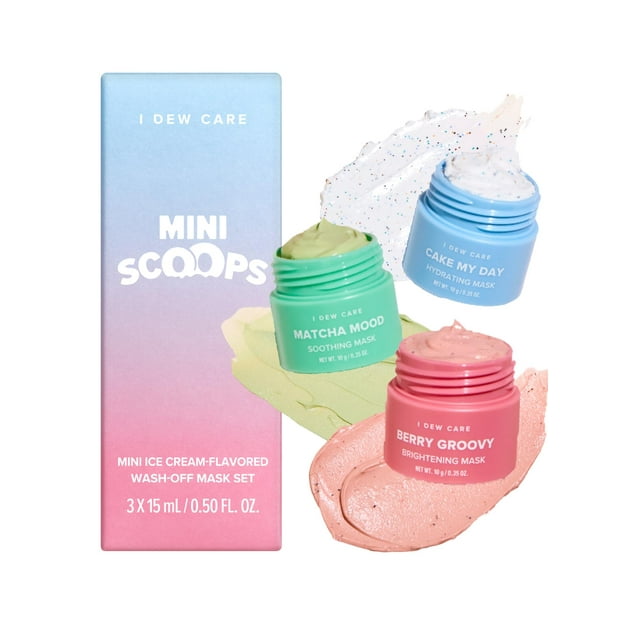 Set de regalo para mascarillas faciales I DEW CARE Minicucharas con ácido hialurónico