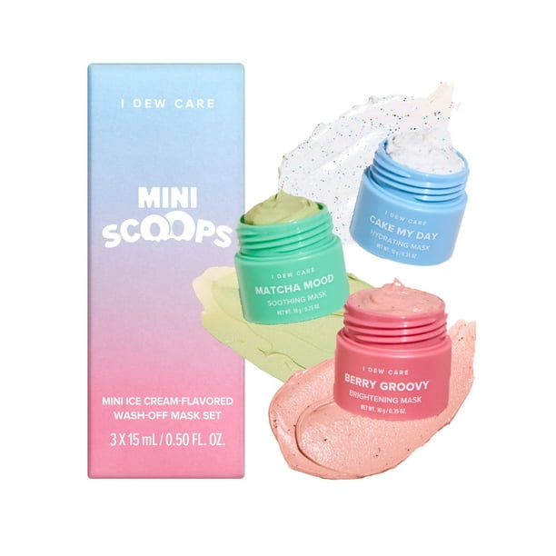 Set de regalo para mascarillas faciales I DEW CARE Minicucharas con ácido hialurónico