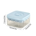 thumbnail image 3 of Blue Ice Cube Tray With Lid Transparent Ice Making Mold Storage Box For Home Use Easy Release Ice Compartment For Freezer Size 4.72 X 4.72 X 2.95 Inches Weight 0.44 Lb, 3 of 9