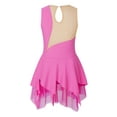 thumbnail image 2 of DPOIS Girls Sequins Mesh Splice Figure Ice Skating Dress Rose Pink 10, 2 of 7