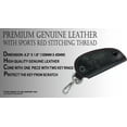 thumbnail image 2 of ICBEAMER one Black style Fit Honda Vehicle Genuine Leather Cover Key Holder Fob Case, 2 of 5
