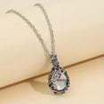 thumbnail image 3 of HOOUN Vintage Rainbow Moonstone Flame Shaped Necklace Female Y2K Accessories Jewelry-02#, 3 of 4