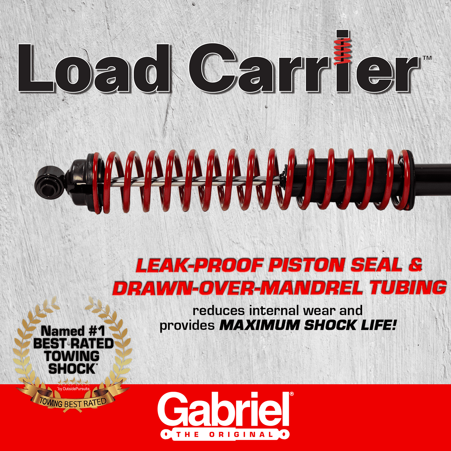 Gabriel 34051 Load Carrier Front Towing Shock Absorbers Fits Chevrolet S10; Buick Century; Cadillac Seville; GMC Jimmy S15; Isuzu Hombre; Oldsmobile Cutlass; Pontiac; Firebird; Toyota Pickup (1 Pair)
