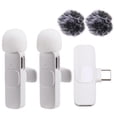 thumbnail image 2 of Wireless Lavalier Microphone Portable Audio Video Recording Mini Microphone for Android PC Camer, 2 of 5