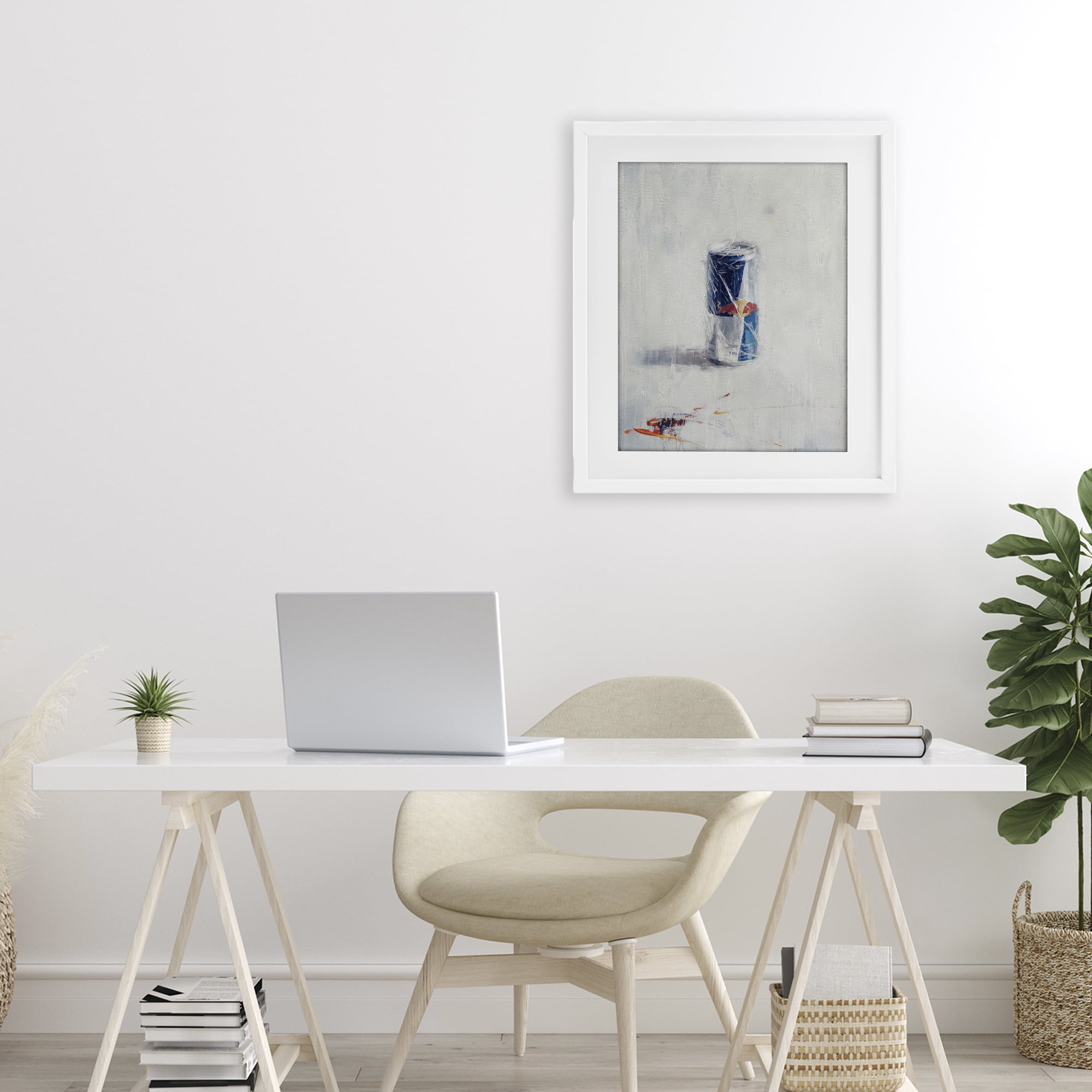 Stupell Industries Creative Energy Drink White Framed Print Under Glass, design by Svetlana Aleynikova