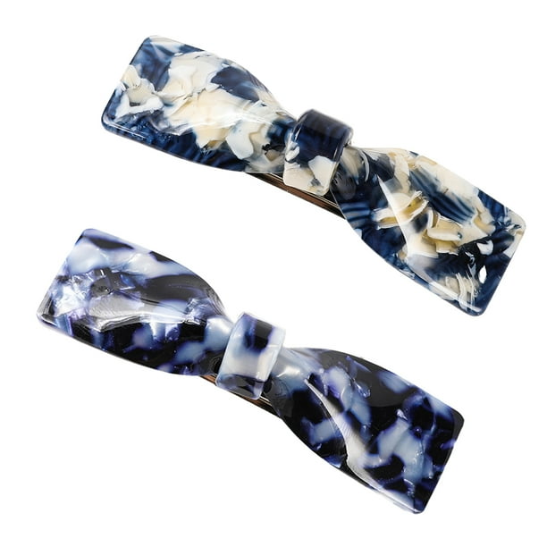Accesorios para el cabello clip de borde de temperamento de horquilla de lazo de acetato acrílico femenino