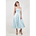 thumbnail image 5 of Vestido satinado floral Roman Fashion /Juvenil, 4753 (Azul cielo) azul cielo CH, 5 of 5