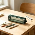 thumbnail image 4 of Veeogra Green See Through Mesh Pencil Pouch,Zipper Pencil Pouch,Cute Daily Pen Pouch,Stationery Storage Bag,Pen Organizer Case,Utility Tool Pouch,Complete Stationery Set,College Daily Organizer, 4 of 5