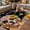 Black, variant on Spring Dog Outdoor Rug for Patio/Deck/Porch, Non-Slip Large Area Rug 3 x 5 Ft, Watercolor Botanical Floral Sunflower Indoor Outdoor Rugs Washable Area Rugs, Reversible Camping Rug Carpet Runner