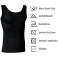 thumbnail image 5 of MINKUROW Mens Body Shaper Compression Tank Top Slimming Shapewear Abdomen Undershirt Black,XXXL, 5 of 6
