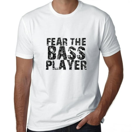 Hilarious Fear The Bass Player Guitar Graphic Men's T-Shirt