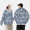 thumbnail image 4 of Fotbe Paisley Floral Branches Chaqueta con Protección Solar UPF 50+ para Hombre y Mujer, Camisa con Capucha y Bolsillos-Large, 4 of 7
