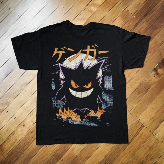 RARE RETRO 90'S GENGAR ANIME GRAPHIC T-SHIRT S-5XL