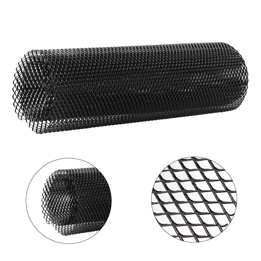 Tebru Car Grille, Universal Mesh Grill,4x8mm Aluminum Alloy Car Grille