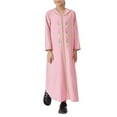 thumbnail image 5 of EnJoCho Girls Ramadan Robe Girls Abaya Dress with Hijab Kids Long Sleeve Musli𝗆 Dress Maxi Islami𝖼 Set Kids Scarf Kaftan Jilbab Prayer Outfit, 5 of 7