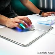 ENHANCE Theorem 3 White Gaming Mouse - Wired Mouse with 7 Programmable Buttons, 13 Color Modes