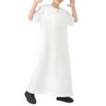 thumbnail image 6 of KAUOD Teen Kids Half Zipper Muslim Thobe Plain Short Sleeve Pullover Abaya Robe Long Thobe Clothes for Boys Girls, 6 of 8