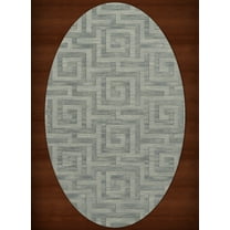 Dalyn Dover Area Rug DV13 Dv13 Seaglass Squares Maze 12' x 18' Oval