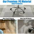 thumbnail image 3 of Placoot 48" x 36" Office Chair Mat for Carpeted Floors, 10 pounds Heavy Duty Crystal Clear Desk Chair Mat, Can be Used on Carpet or Hard Floor, 3 of 7