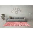 thumbnail image 3 of Ahgly Company Indoor Square Solid Red Modern Area Rugs, 4' Square, 3 of 4