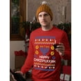 thumbnail image 2 of Tstars Mens Ugly Christmas Sweater Happy Chrismukkah Xmas Hanukkah Christmas Gift Funny Humor Holiday Shirts Xmas Party Christmas Gifts for Him Ugly Xmas Sweater, 2 of 6