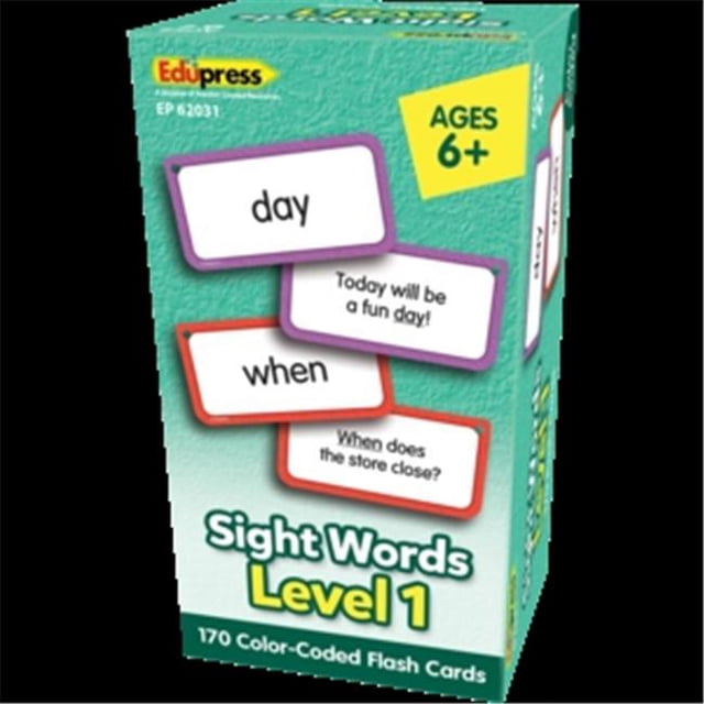 Teacher Created Resources TCR62031 Cartes Éclair Mots de Vue Niveau 1