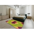 thumbnail image 4 of Ahgly Company Indoor Rectangle Patterned Acid Green Area Rugs, 5' x 7', 4 of 6