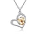 thumbnail image 1 of Dije con Cadena OCEAN HEART  AC18-356, 1 of 2