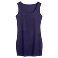 thumbnail image 3 of Fshinging Essentials Women's Tank Top Long Camisole Layering Solid Soft Basic Stretch Fit Navy XXXL, 3 of 3