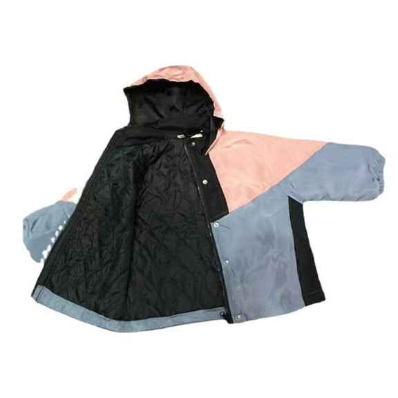 Winter Saving Clearance! VERUGU Girls's Winter Coat Waterproof Fleece Lined Thick Down Coats Puffy Cotton Outdoor Jackets with Hood Blue 110