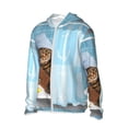 thumbnail image 2 of Pofeuu Funny Cat Taking a Bath Print Sun Protection Outdoor Lightweight Full Zip UV Cooling Hoodie Long Sleeve Summer Clothing for Outdoor Hiking-XX-Large, 2 of 5